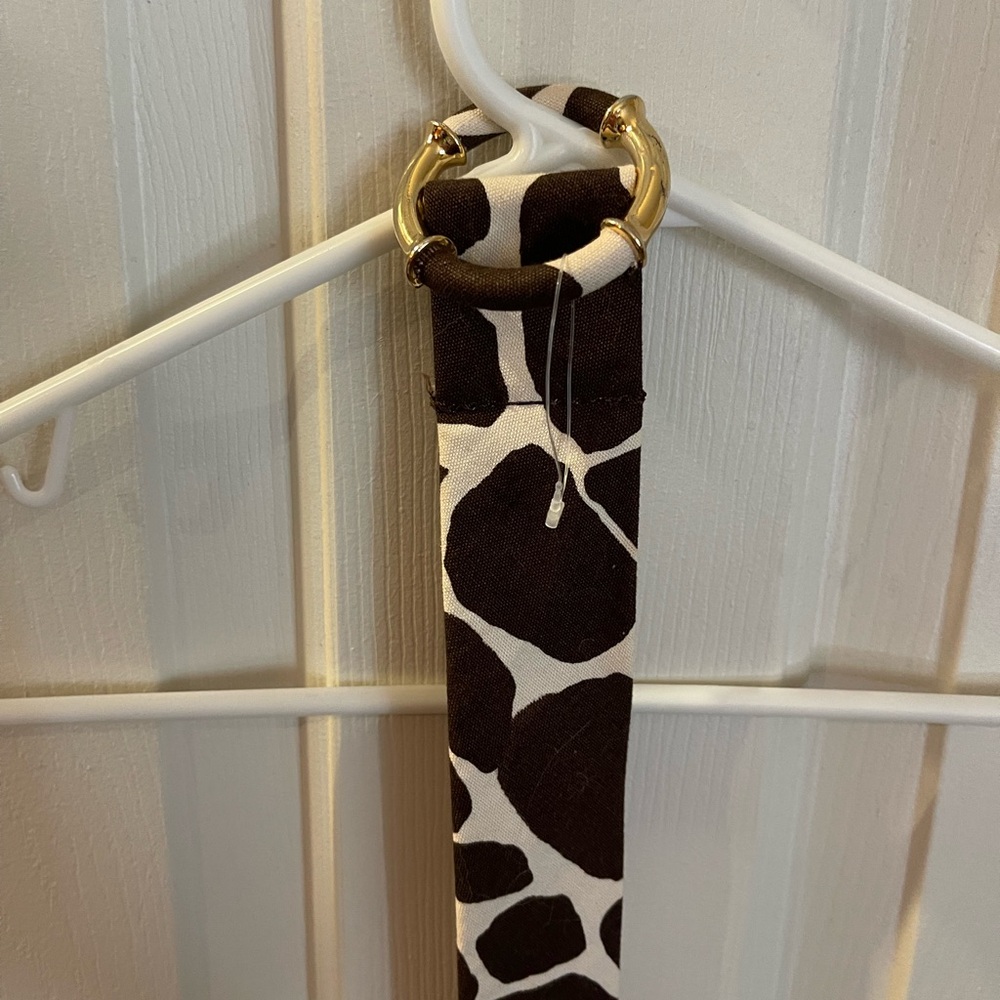 Animal print belt